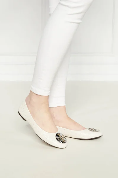 Leather ballet shoes CLAIRE TORY BURCH 	off white	