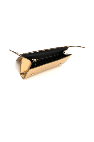 Leather messenger bag Dolce & Gabbana gold