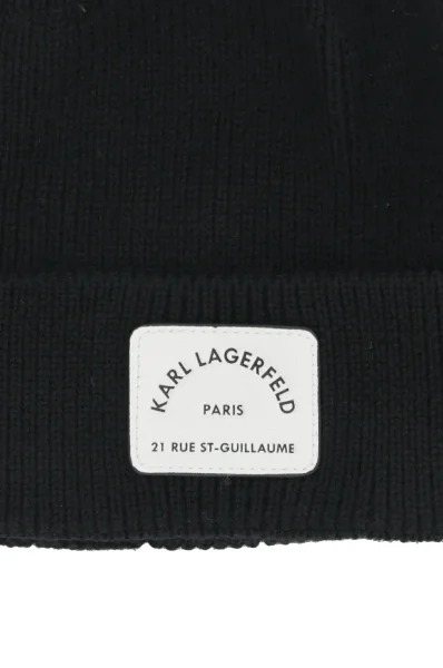Wool cap Rue St Guillaume Karl Lagerfeld black