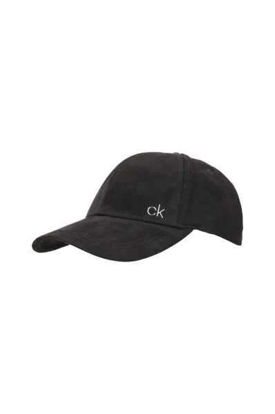 Bejsbolówka SUEDE CAP Calvin Klein czarny