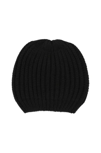 Wełniana czapka Emporio Armani czarny