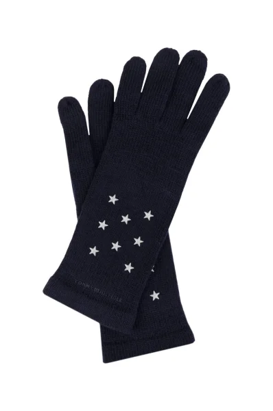 Beanie + Stars gloves Tommy Hilfiger navy blue