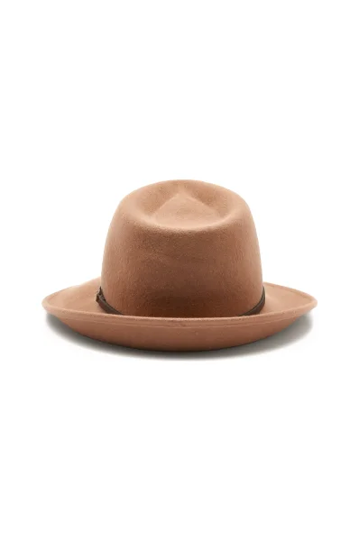 Wełniany kapelusz Peserico brązowy