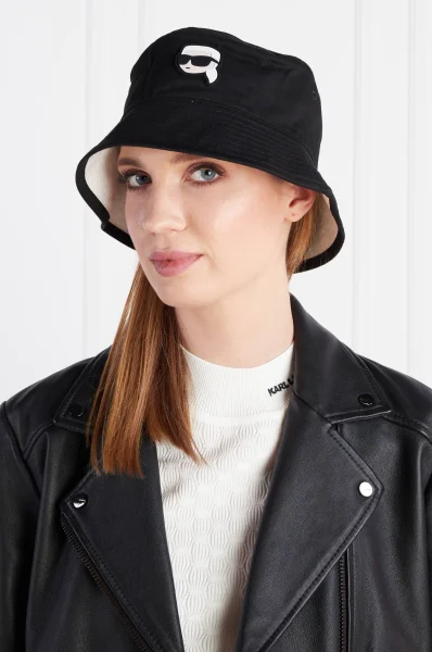 Двосторонній капелюх k/ikonik 2.0 Karl Lagerfeld чорний