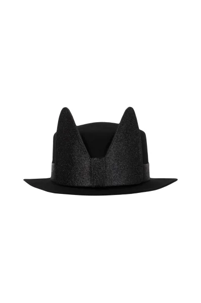 Wełniany kapelusz Brim Karl Lagerfeld czarny