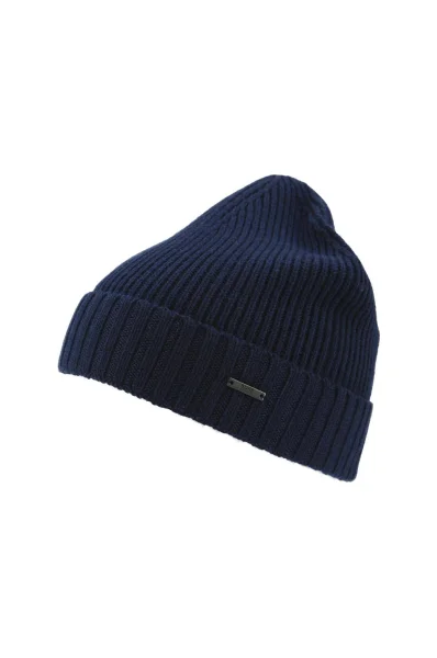 Wool cap fati BOSS BLACK navy blue