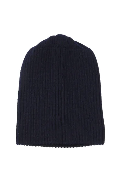 Wool cap Lacoste navy blue