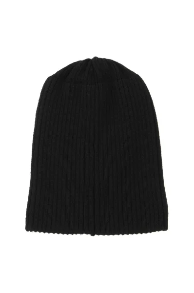 Wełniana czapka Lacoste czarny