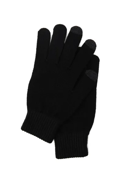 Rękawiczki Gritzos-1 | z dodatkiem wełny BOSS ORANGE czarny