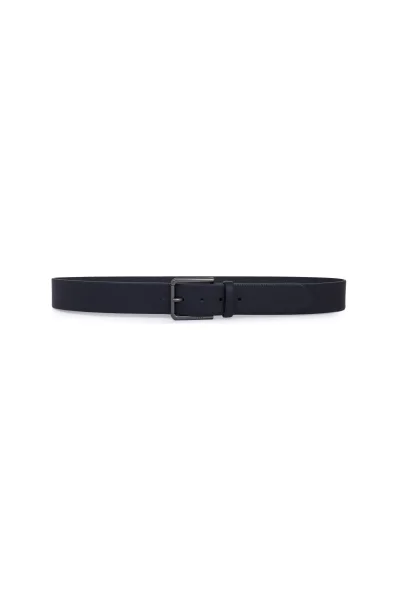 Leather belt Sily_Sz40 BOSS BLACK navy blue