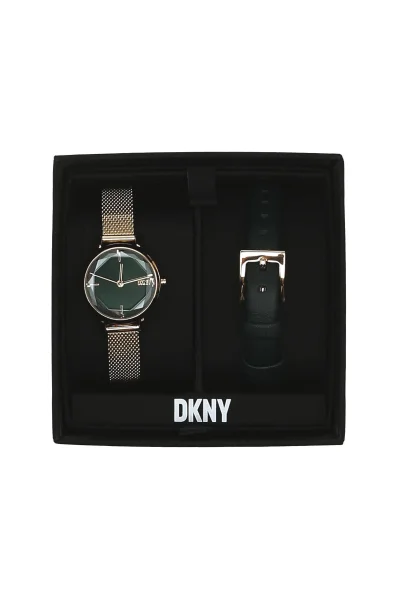 Zegarek + bransoletka DKNY złoty