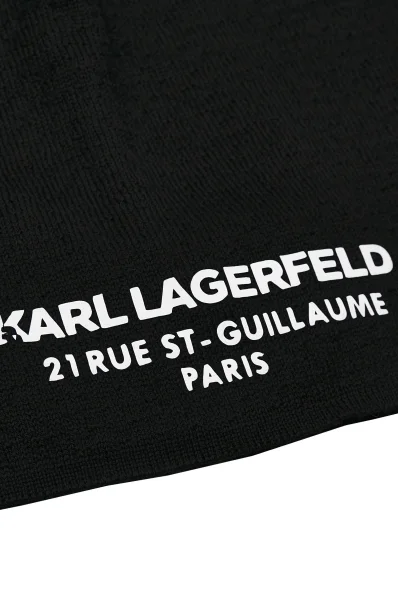 Czapka | z dodatkiem wełny Karl Lagerfeld czarny