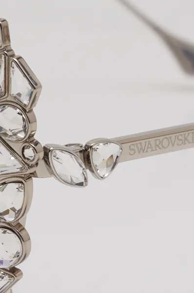 Сонцезахисні окуляри METAL Swarovski срібний