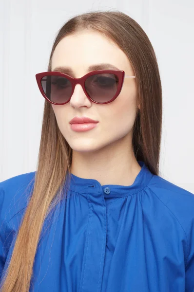 сонцезахисні окуляри Dolce & Gabbana бордовий