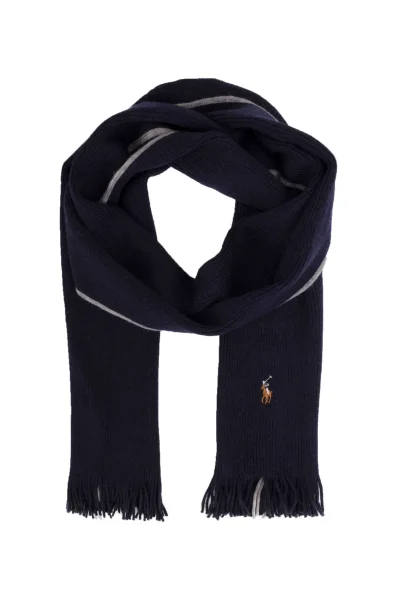 Woolen beanie + woolen scarf  POLO RALPH LAUREN navy blue