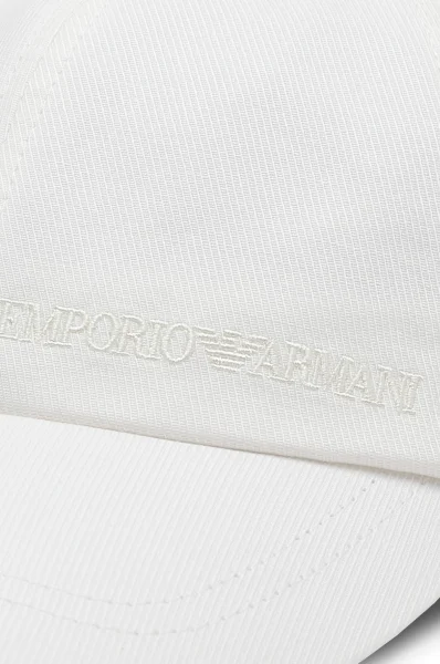 Bejsbolówka Emporio Armani biały