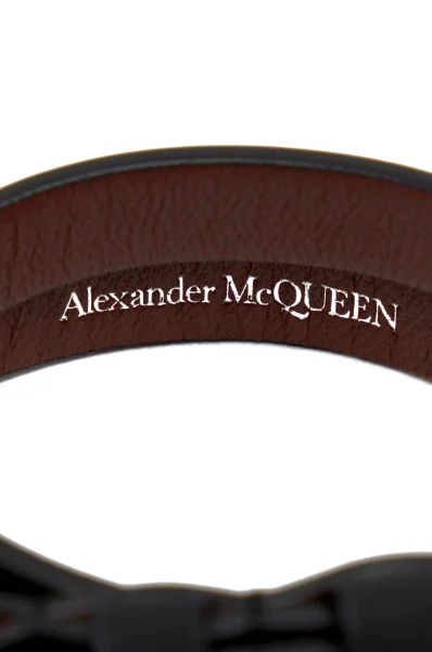 Leather bracelet Alexander McQueen black