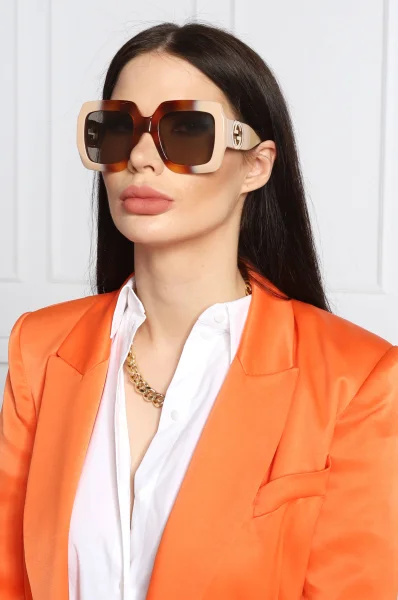 Okulary przeciwsłoneczne Gucci brązowy