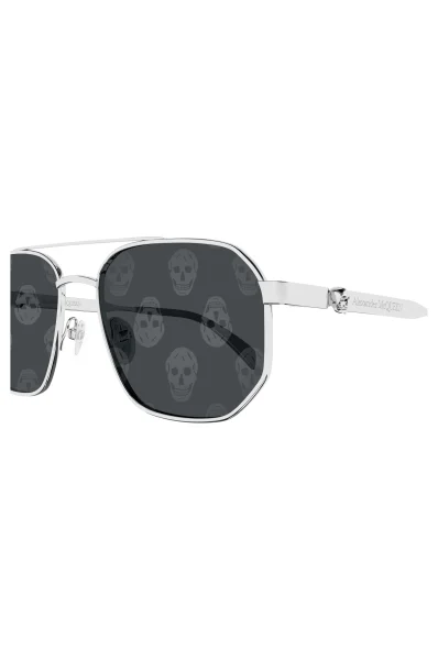 Sunglasses AM0458S-004 58 METAL Alexander McQueen silver