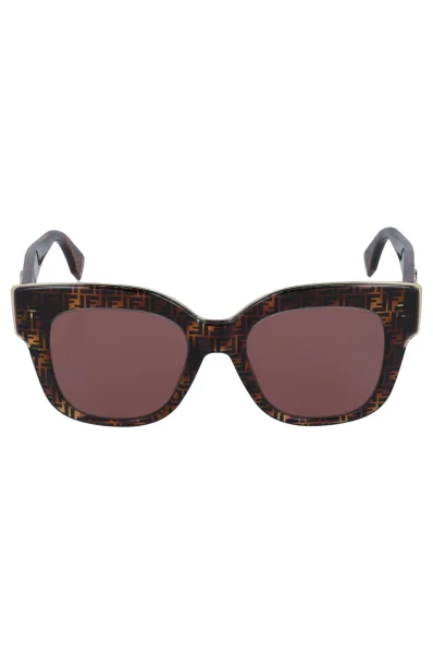 Okulary przeciwsłoneczne Fendi brązowy