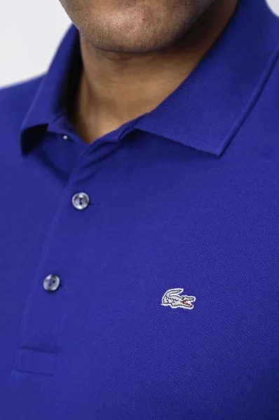 Polo | Slim Fit | pique Lacoste chabrowy