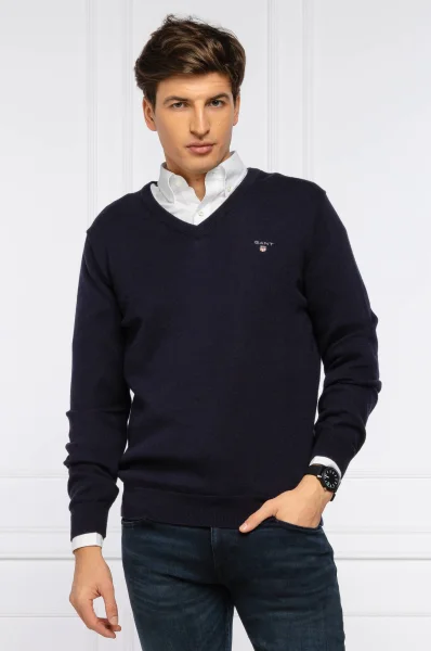 Sweater 70 | Regular Fit | with addition of wool Gant navy blue