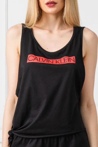 Top SIDE | Regular Fit Calvin Klein Swimwear czarny