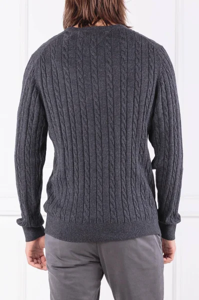 Sweter CLASSIC COTTON BLEND | Regular Fit | z dodatkiem wełny Tommy Hilfiger grafitowy