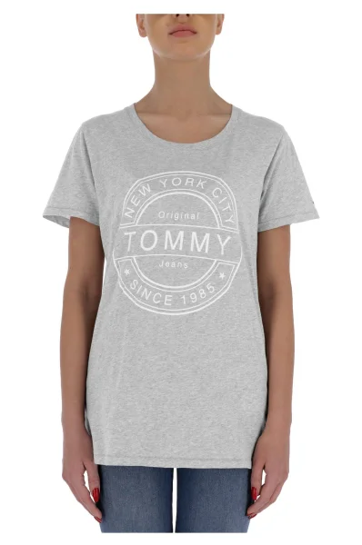 T-shirt stamp logo | Regular Fit Tommy Jeans gray