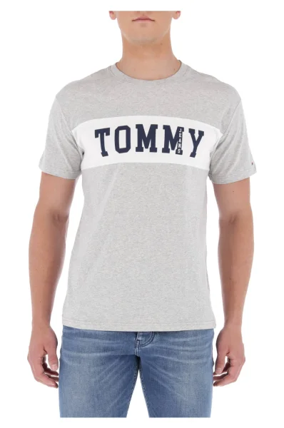 T-shirt TJM PANEL LOGO | Regular Fit Tommy Jeans ash gray