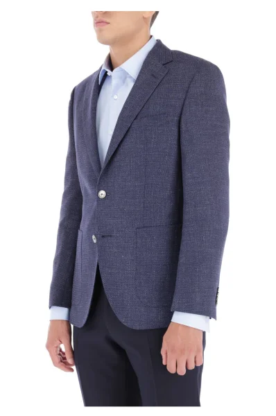 Wool blazer Janson6 | Regular Fit | with addition of linen BOSS BLACK navy blue