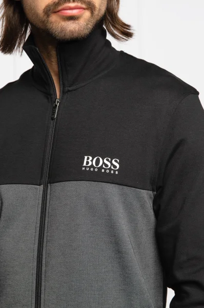 Sweatshirt Tracksuit Jacket | Regular Fit BOSS BLACK black