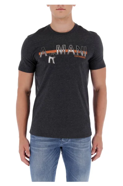 T-shirt | Regular Fit Armani Exchange szary
