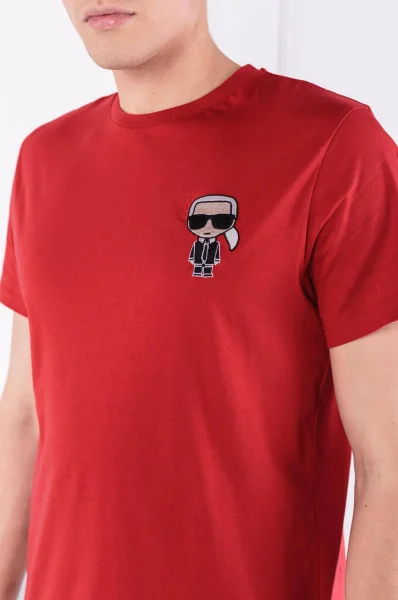 T-shirt | Slim Fit Karl Lagerfeld czerwony