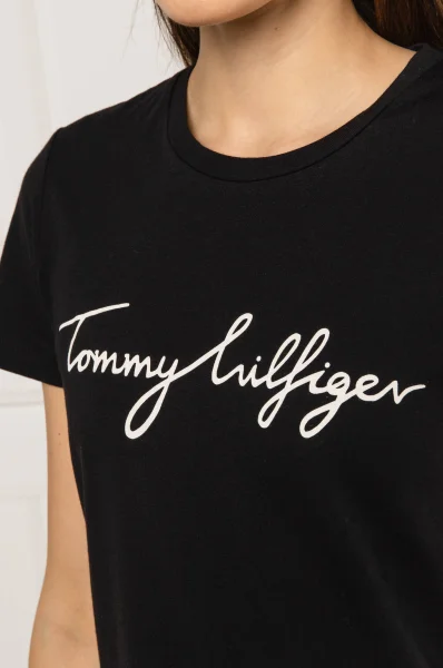 футболка | regular fit Tommy Hilfiger чорний