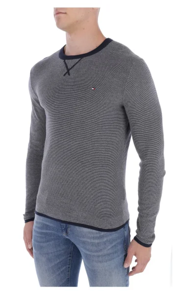Sweter FINELINER | Regular Fit Tommy Hilfiger granatowy