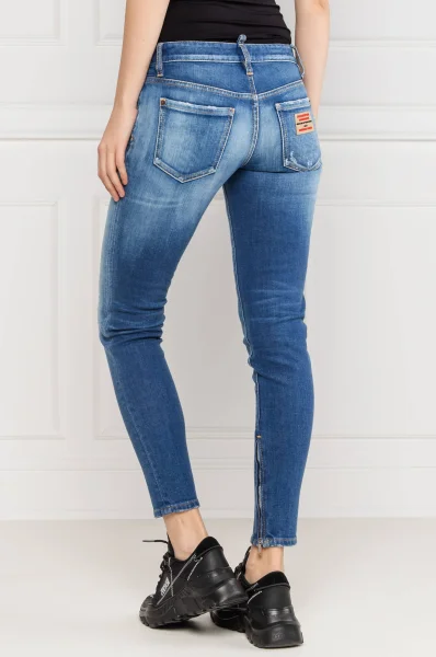 джинси | skinny fit | mid waist Dsquared2 голубий