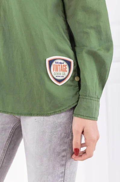 Shirt KATJA | Relaxed fit Pepe Jeans London green
