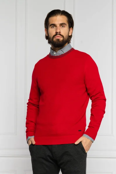 Sweater Ayakop | Regular Fit | with addition of wool BOSS ORANGE red