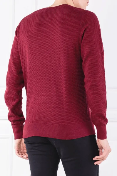 Sweter | Regular Fit Calvin Klein bordowy