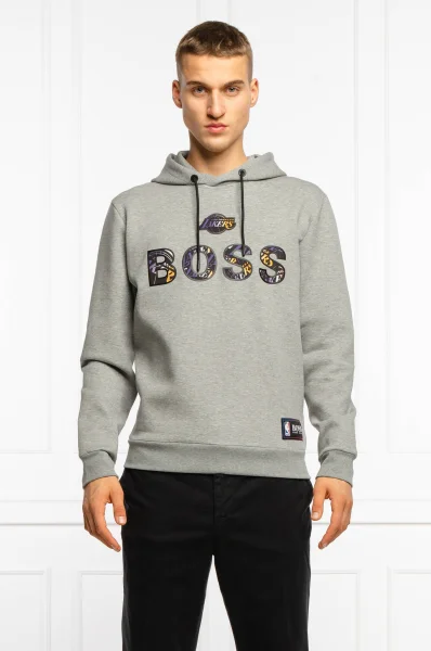 Sweatshirt Bounce2_2 BOSS x NBA | Classic fit BOSS ORANGE gray