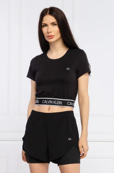 Bluzka | Cropped Fit Calvin Klein Performance czarny