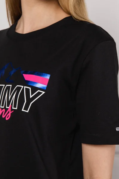 T-shirt | Custom fit Tommy Jeans czarny