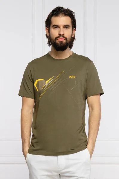 футболка tee 4 | regular fit BOSS GREEN хакі