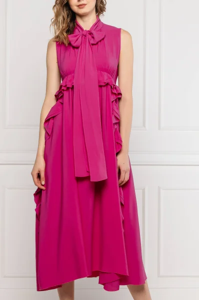 Dress | with addition of silk N21 fuchsia
