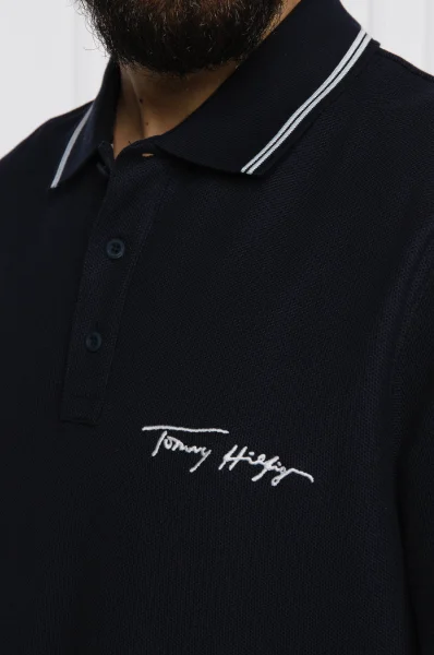 поло | casual fit | | pique Tommy Hilfiger темно-синій