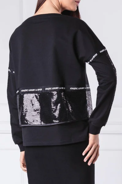 Sweatshirt CHIUSA | Loose fit Liu Jo Sport black