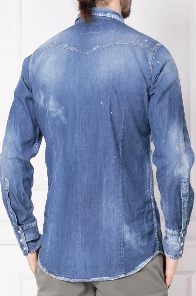 Koszula | Regular Fit | denim Dsquared2 niebieski
