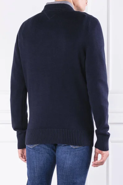 Sweater LOGO CNECK | Regular Fit Tommy Hilfiger navy blue