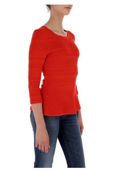 Sweter Salamah | Regular Fit HUGO czerwony